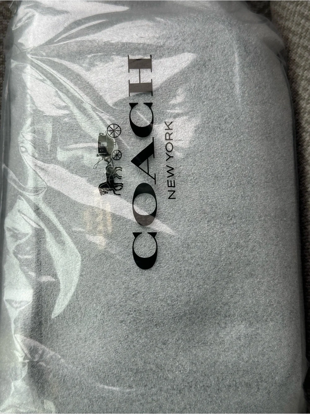 Coach Brown Signature Mini Shoulder Bag with Black Strap